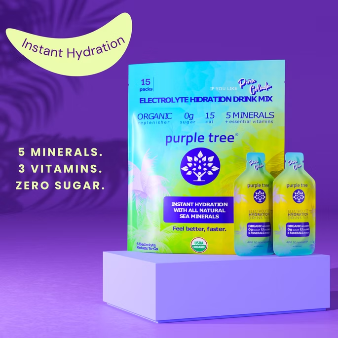 Electrolyte Hydration Packets, Organic, Pina Colada